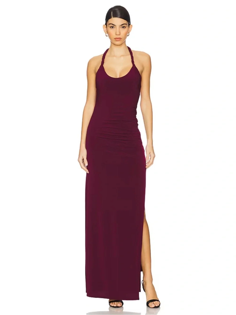 SOLD Lovers & Friends x Revolve Payton Gown in Wine Red - Picture 2 of 7